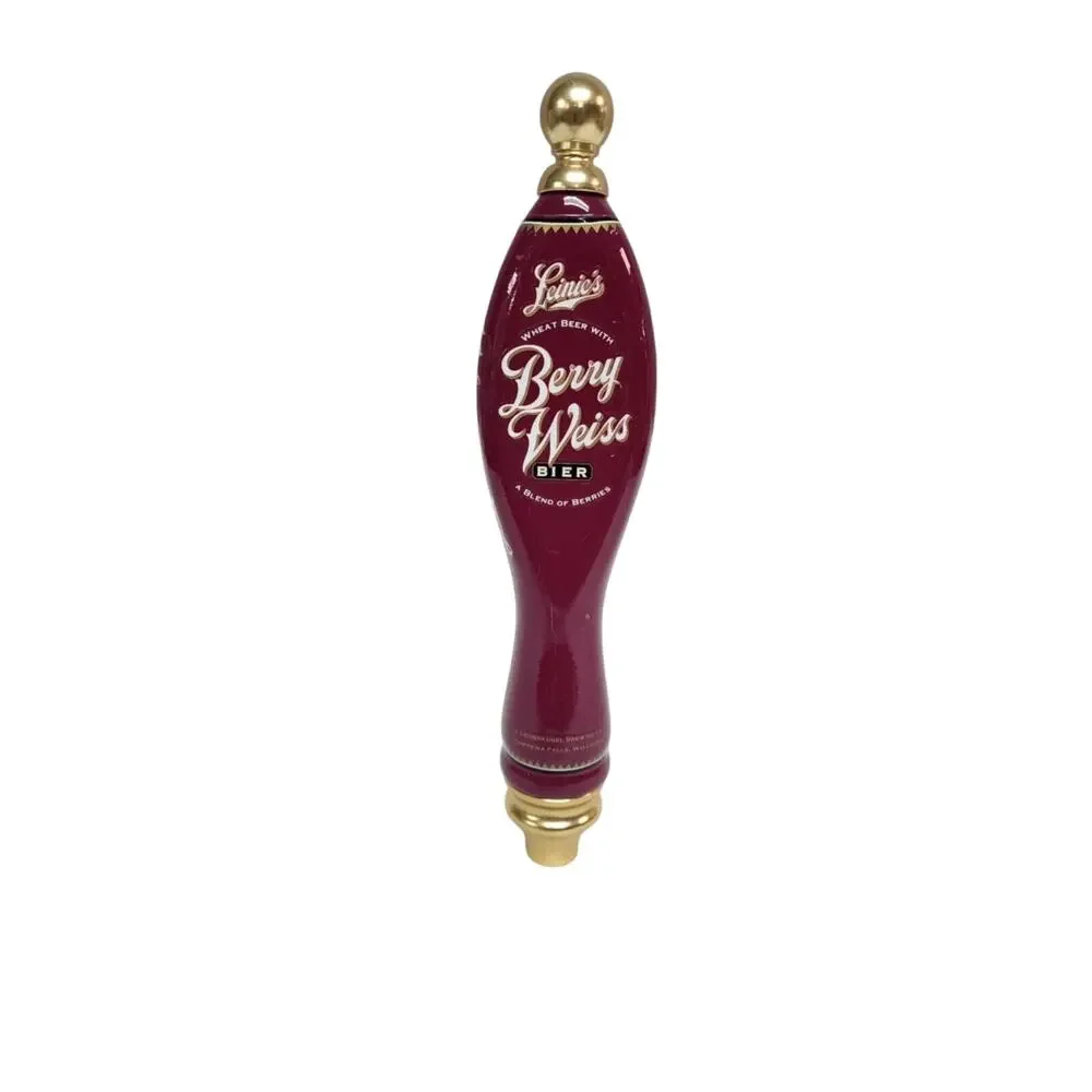 Leinenkugels Leinie's Berry Weiss Beer Tap Handle 13 Inch Tall Wood Canoe Berry